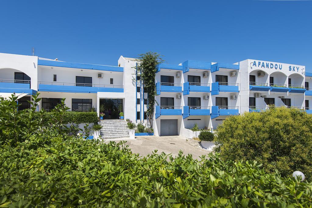 Afandou Sky Hotel Bagian luar foto